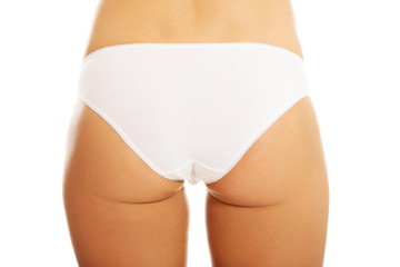 Woman's bum in white panties