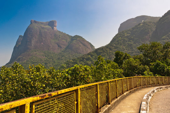 Mountain Road with Scenic View of Mountains in Rio