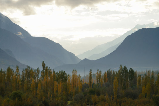 Mountains  near Ghizer Valley in Northern  Pakistan