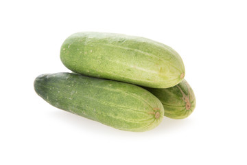 cucumber green vegetable isolated on white background