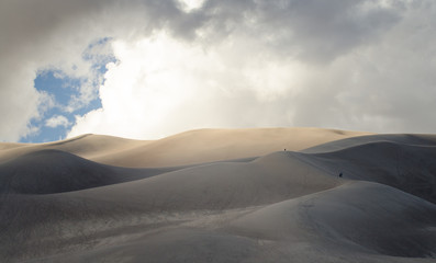 Fototapeta na wymiar sand dune with the sky
