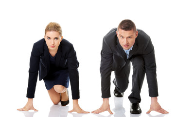 Competition between businesspeople