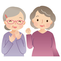 高齢者の女性　シニア