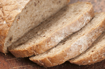 Rye and wheat bread with sunflower seeds