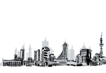 Sketch of city