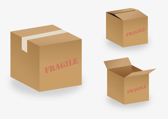 vector cardboard box