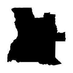 vector map of map of Angola