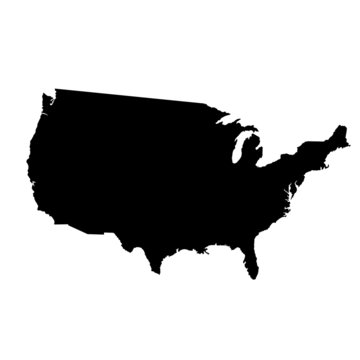 vector map of United States