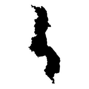 recommend clip art: vector map of  Malawi