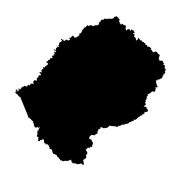 vector map of Lesotho