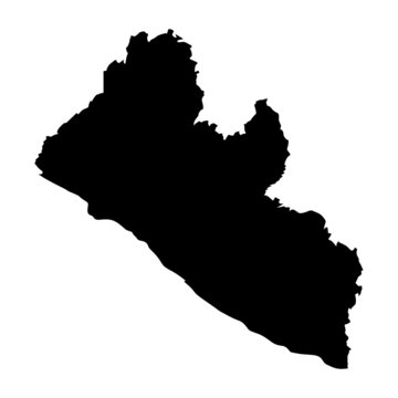 vector map of map of Liberia
