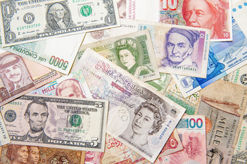 Fototapeta na wymiar World money background