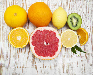 Naklejka na ściany i meble Citrus fruits