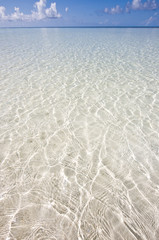Beautiful tropical coast on Kuramathi island