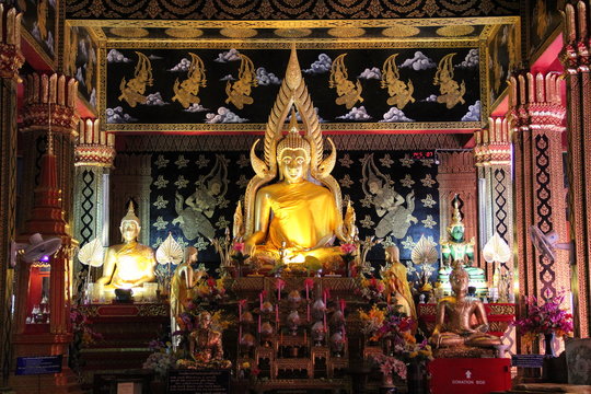 Wat Phra Sing temple Chiang Mai Province Asia Thailand .