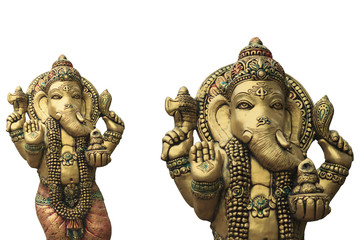 Ganesha  on a white background