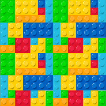 Fototapeta Lego pattern vector