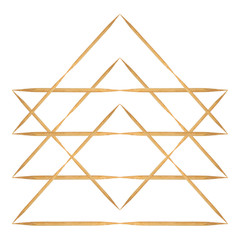 Abstract of Bamboo toothpicks isolated on white background