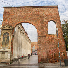 Milan, columns of St. Lawrence