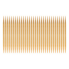 Abstract of Bamboo toothpicks isolated on white background