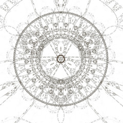 Naklejka premium Abstract old alchemic symbol