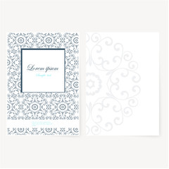 Decorative sheet of paper with oriental design