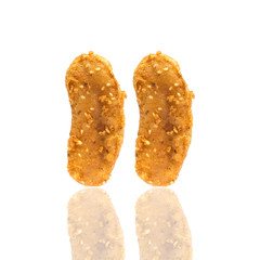 banana fried, traditional Desserts food in Thailand isolated on 