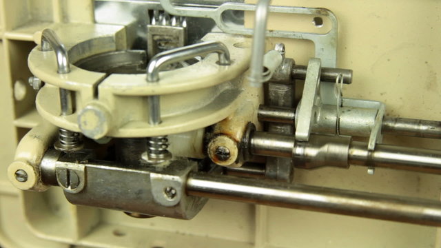 inside sewing machine