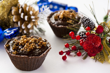 tartlets with chocolate ganache