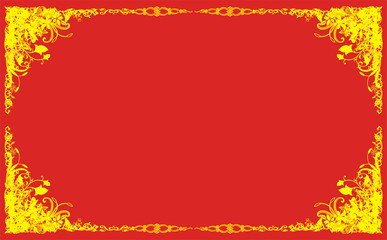 Floral design retro background