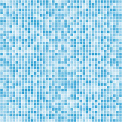 Blue square mosaic background