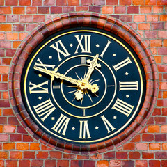 Clock on a municipal tower