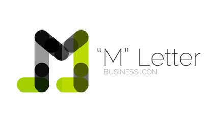 Minimal font or letter logo design