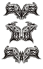 Obraz premium Eyes symbols in tribal style