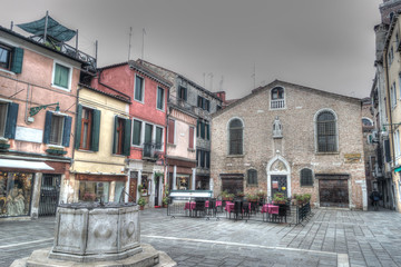 Small square in Venice, Italy