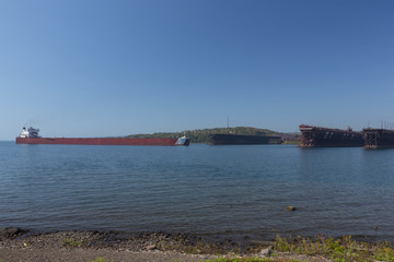Ship Entering Harbor