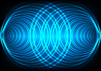 Abstract background wave surround technology