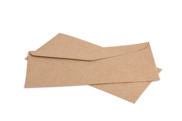 Brown envelope made by recycled paper