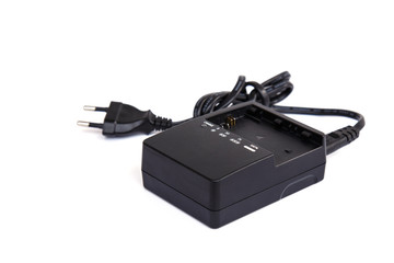 Battery charger isolated on white background