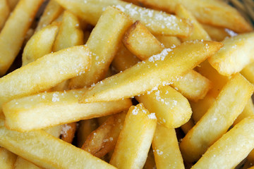 Close up french fry food