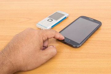 Two of mobile phone which different of technology