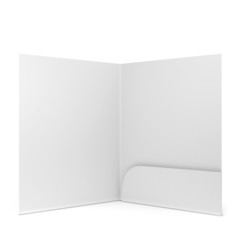 Blank paper folder