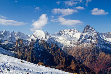 Landscape of mountains Caucasus region in Russia