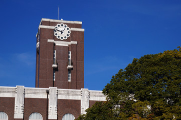 The clock tower of Kyoto University