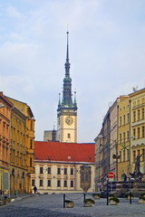 Fototapeta na wymiar Town Hall in Olomouc, Czech Republic