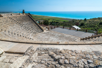 Cyprus - ancient theatre ruins at Kourion