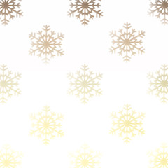 Festive Gradient background of Snowflakes on white