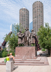 George Washington, Robert Morris, Hyam Salomon Memorial,Chicago