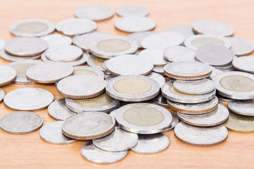 Close up Stack Of Coins