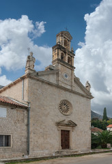 Fototapeta na wymiar St. Nicholas Church. Prcanj town, Montenegro